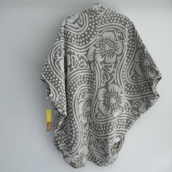 SEEA Linda Mar Wrap One Size Cocoon Terry Jacquard Towel Boho Beachwear Bathrobe - Picture 5 of 14